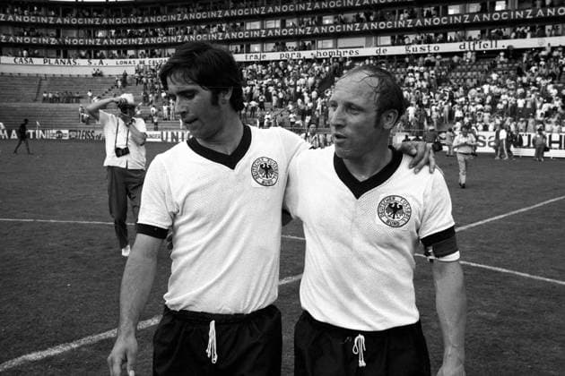 Gerd Müller und Uwe Seeler (beide BR Deutschland)
