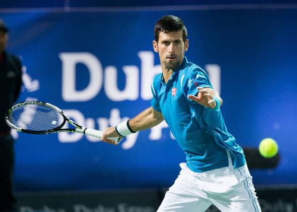 Novak Djokovic (SRB) Tennis - Dubai Duty Free Tennis Championships - ATP Tennis Herren - - Dubai - - United Arab Emirates - 22 February 2016. Â