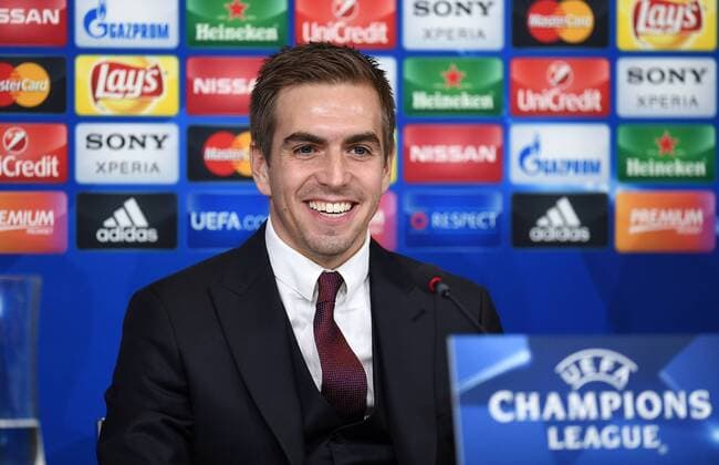 FUSSBALL CHAMPIONS LEAGUE SAISON 2015 2016 ACHTELFINAL HINSPIEL Juventus Turin - FC Bayern Muenchen 22.02.2016 Pressekonferenz FC Bayern Muenchen; Philipp Lahm 
