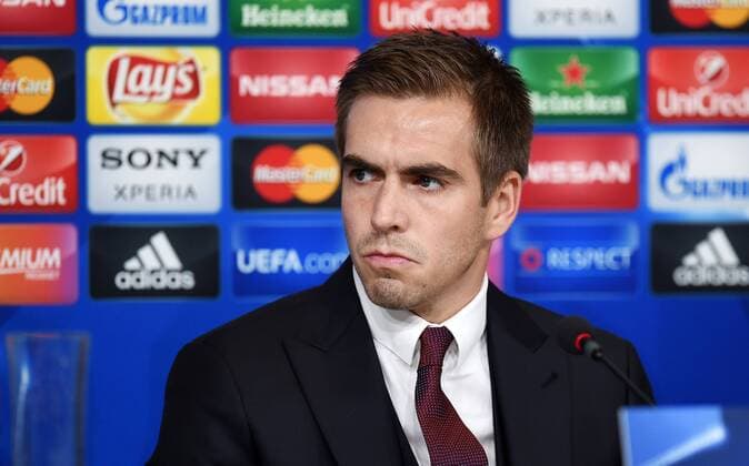 FUSSBALL CHAMPIONS LEAGUE SAISON 2015 2016 ACHTELFINAL HINSPIEL Juventus Turin - FC Bayern Muenchen 22.02.2016 Pressekonferenz FC Bayern Muenchen; Philipp Lahm 