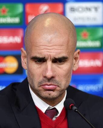 Bilder des Tages - SPORT FUSSBALL CHAMPIONS LEAGUE SAISON 2015 2016 ACHTELFINAL HINSPIEL Juventus Turin - FC Bayern Muenchen 22.02.2016 Pressekonferenz FC Bayern Muenchen; Trainer Pep Guardiola 