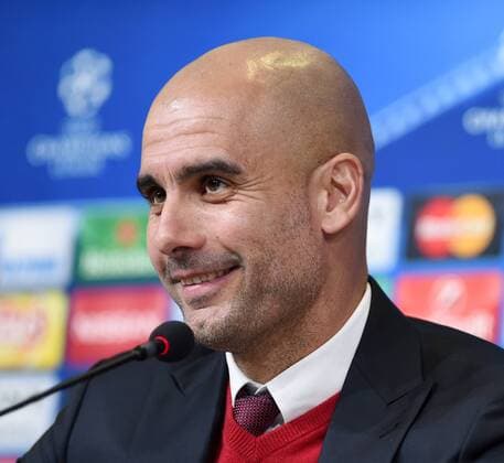 FUSSBALL CHAMPIONS LEAGUE SAISON 2015 2016 ACHTELFINAL HINSPIEL Juventus Turin - FC Bayern Muenchen 22.02.2016 Pressekonferenz FC Bayern Muenchen; Trainer Pep Guardiola 
