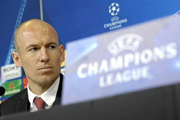 Arjen Robben Torino 22-02-2016, Football Calcio 2015 2016, PK Pressekonferenz Bayern München Champions League, Foto FilippoxAlfero Insidefoto alferoxfilippo