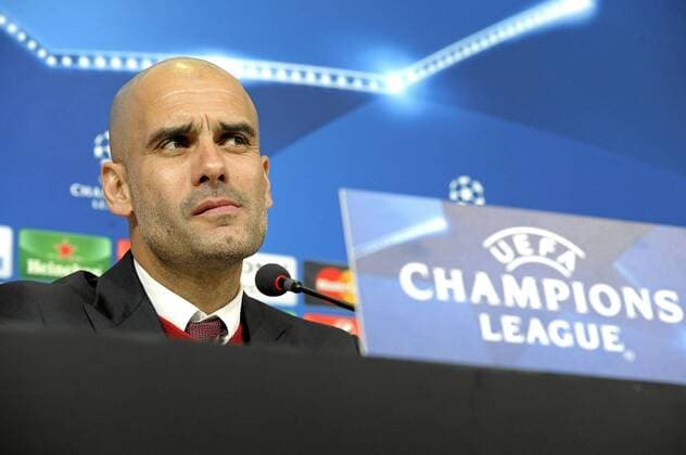 Josep Pep Guardiola Torino 22-02-2016, Football Calcio 2015 2016, PK Pressekonferenz Bayern München Champions League, Foto FilippoxAlfero Insidefoto alferoxfilippo