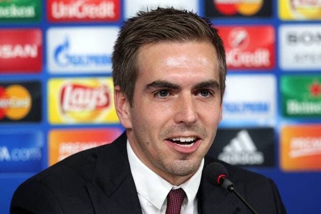 Turin Philipp Lahm (FC Bayern Muenchen), Pressekonferenz, Juventus FC vs.FC Bayern Muenchen, Fussball, Champions League Achtelfinale, 22.02.2016, Copyright: Langer Eibner-Pressefoto EP_HLR
