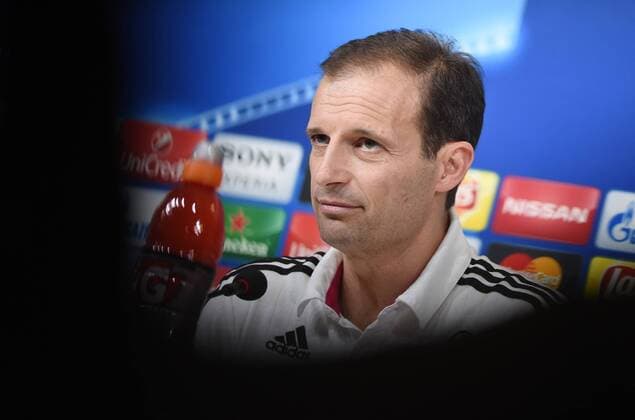 FUSSBALL CHAMPIONS LEAGUE SAISON 2015 2016 ACHTELFINAL HINSPIEL Juventus Turin - FC Bayern Muenchen 22.02.2016 Pressekonferenz Juventus Turin; Trainer Massimiliano Allegri 