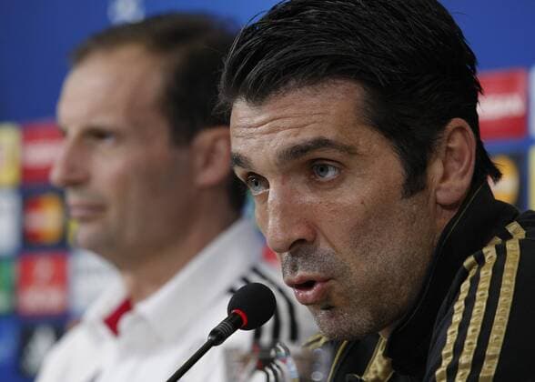 Feb. 22, 2016 - Turin, Italy - Gianluigi Buffon (1) during the press conference PK Pressekonferenz on the eve of the Champions League match between Juventus FC and FC Bayern Mnchen at the Juventus Stadium in Turin, February 22, 2016. Juventus - Training & Press Conference  - ZUMAn230