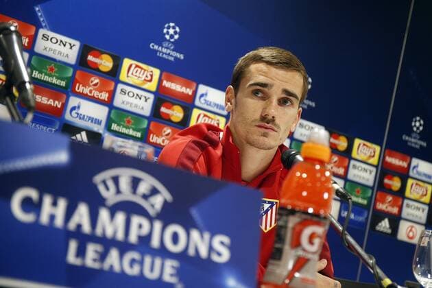 Fußball, Champions League, Atletico Madrid PK Antoine Griezmann of Atletico Madrid during a press conference PK Pressekonferenz of Atletico Madrid prior to the Europa League match against PSV Eindhoven on February 23, 2016 at the Philips stadium in Eindhoven, The Netherlands. Atletico Madrid UEFA Europa League 2015 2016 xVIxJeroenxPutmansxIVx 5030072