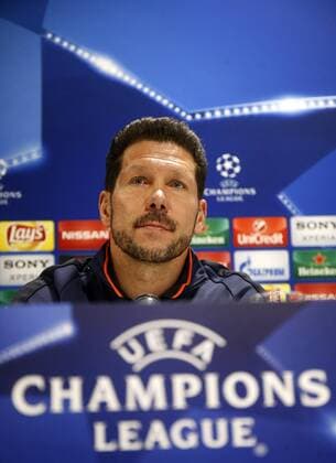 Fußball, Champions League, Atletico Madrid PK Coach Diego Simeone of Atletico Madrid during a press conference PK Pressekonferenz of Atletico Madrid prior to the Europa League match against PSV Eindhoven on February 23, 2016 at the Philips stadium in Eindhoven, The Netherlands. Atletico Madrid UEFA Europa League 2015 2016 xVIxJeroenxPutmansxIVx 5030080