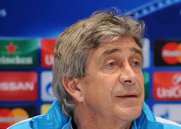 Feb. 23, 2016 - Kiev, Ukraine - Manchester City s head coach Manuel Pellegrini, from Chile, attends a press conference PK Pressekonferenz at Olimpiyskiy Stadium in Kiev, Ukraine, Tuesday Feb. 23, 2016. Manchester City and Dynamo Kiev will play on Wednesday in a Champions League, Round of 16, first leg soccer match in Kiev. Manchester City FC Training and Press Conference  - ZUMAn230