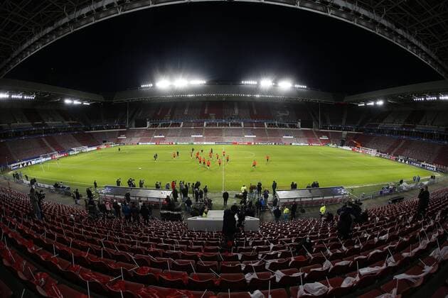 Fußball, Champions League, Atletico Madrid Training during a training session of Atletico Madrid prior to the Europa League match against PSV Eindhoven on February 23, 2016 at the Philips stadium in Eindhoven, The Netherlands. Atletico Madrid UEFA Europa League 2015 2016 xVIxJeroenxPutmansxIVx 5030196