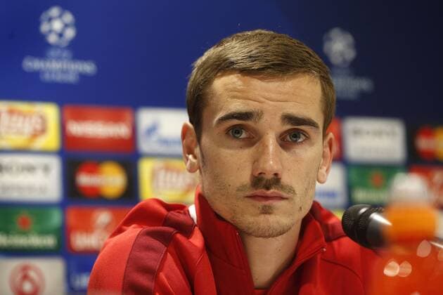 Fußball, Champions League, Atletico Madrid PK Antoine Griezmann of Atletico Madrid during a press conference PK Pressekonferenz of Atletico Madrid prior to the Europa League match against PSV Eindhoven on February 23, 2016 at the Philips stadium in Eindhoven, The Netherlands. Atletico Madrid UEFA Europa League 2015 2016 xVIxJeroenxPutmansxIVx 5030214
