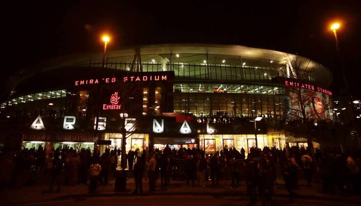 FuÃŸball, Champions League, FC Arsenal, Vor Spielbeginn 23.02.2016. Emirates Stadium, London, England. UEFA Champions League. Arsenal. The Emirates Stadium Prepares for the match xMarkxKertonx  ActionPlus11710337