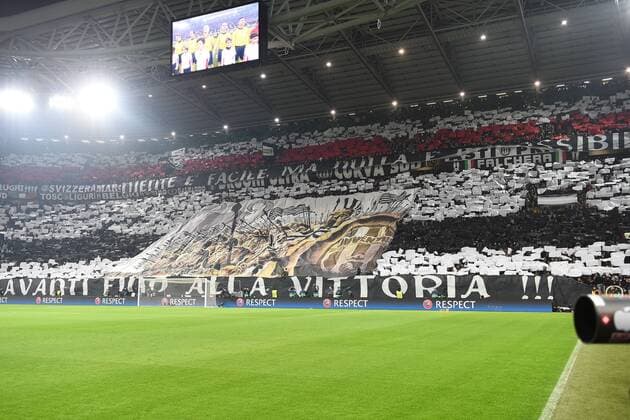 Fußball, Champions League, Juventus Turin Mg Torino 23 02 2016 - Champions League Juventus Turin: Fanchoreo Juventus 