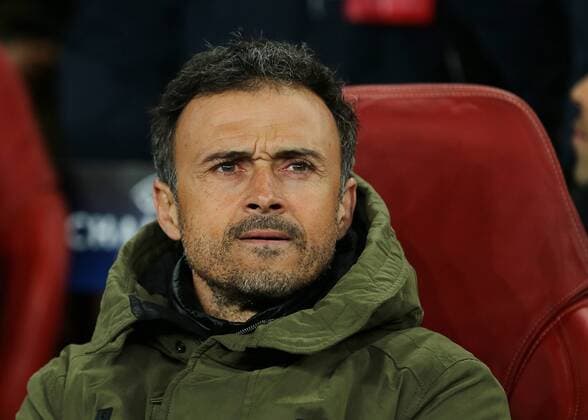 FuÃŸball, Champions League, FC Arsenal - FC Barcelona 23.02.2016. Emirates Stadium, London, England. UEFA Champions League. Arsenal versus Barcelona. Barcelona Manager Luis Enrique xMarkxKertonx  ActionPlus11710359