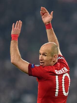 FUSSBALL CHAMPIONS LEAGUE SAISON 2015 2016 ACHTELFINAL HINSPIEL Juventus Turin - FC Bayern Muenchen 23.02.2016 Arjen Robben (FC Bayern Muenchen) 