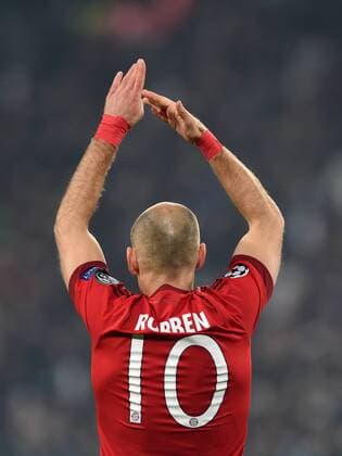 FUSSBALL CHAMPIONS LEAGUE SAISON 2015 2016 ACHTELFINAL HINSPIEL Juventus Turin - FC Bayern Muenchen 23.02.2016 Arjen Robben (FC Bayern Muenchen) 