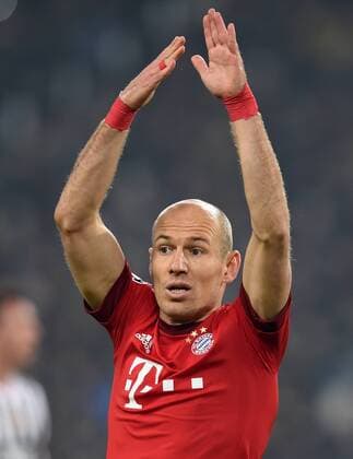 FUSSBALL CHAMPIONS LEAGUE SAISON 2015 2016 ACHTELFINAL HINSPIEL Juventus Turin - FC Bayern Muenchen 23.02.2016 Arjen Robben (FC Bayern Muenchen) 
