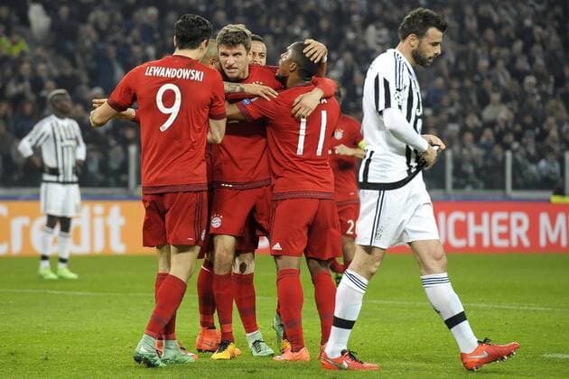 Thomas Muller Bayern Goal celebration Torino 23-02-2016 Juventus Stadium, Football Champions League 2015 2016 Round of 16 Juventus Turin vs. FC Bayern München . filippoxalfero
