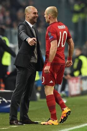 Fußball, Champions League, Juventus Turin - FC Bayern München Mg Torino 23 02 2016 - Champions League Juventus Turin vs. FC Bayern München: Arjen Robben 