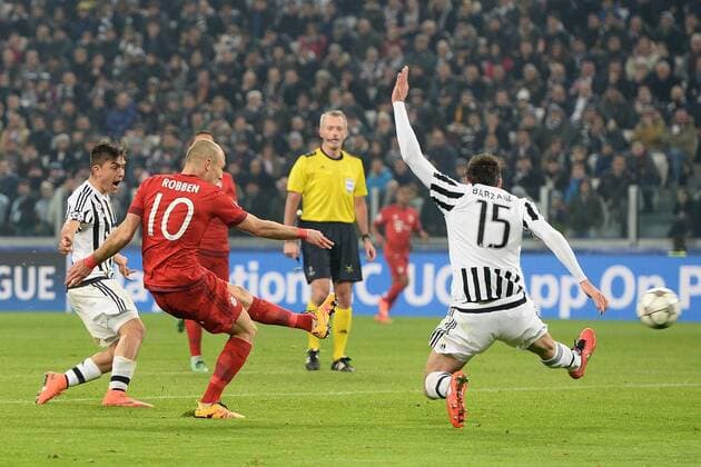 Fußball, Champions League, Juventus Turin - FC Bayern München Mg Torino 23 02 2016 - Champions League Juventus Turin vs. FC Bayern München: Arjen Robben 