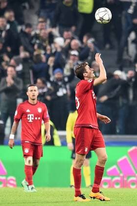 Fußball, Champions League, Juventus Turin - FC Bayern München Mg Torino 23 02 2016 - Champions League Juventus Turin vs. FC Bayern München: Thomas Muller 