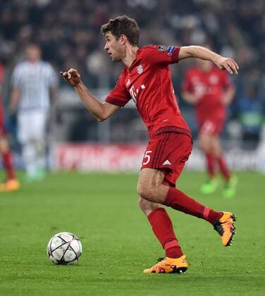 FUSSBALL CHAMPIONS LEAGUE SAISON 2015 2016 ACHTELFINALE HINSPIEL Juventus Turin - FC Bayern Muenchen 23.02.2016 Thomas Mueller (FC Bayern Muenchen) 
