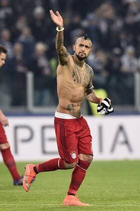 Fußball, Champions League, Juventus Turin - FC Bayern München Torino 23 02 2016 - Champions League Juventus Turin vs. FC Bayern München: Arturo Vidal 