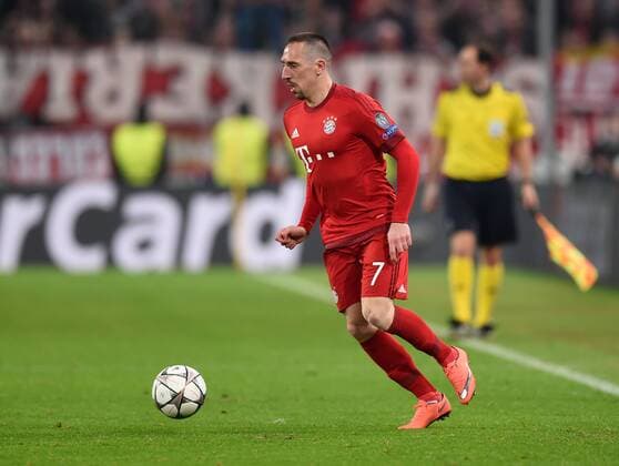 FUSSBALL CHAMPIONS LEAGUE SAISON 2015 2016 ACHTELFINALE HINSPIEL Juventus Turin - FC Bayern Muenchen 23.02.2016 Franck Ribery (FC Bayern Muenchen) 
