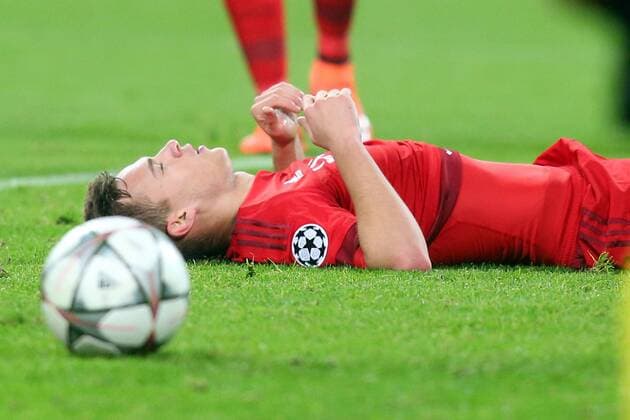 Turin Joshua Kimmich (FC Bayern Muenchen) geschlagen am Boden nach dem 2:2, Juventus FC vs.FC Bayern Muenchen, Fussball, Champions League Achtelfinale, 23.02.2016, Copyright: Langer Eibner-Pressefoto EP_HLR