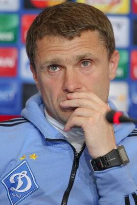 Feb. 23, 2016 - Kiev, ukraine - A retired Ukrainian football forward turned midfielder, who is currently managing the Ukrainian club FC Dynamo Kyiv Serhiy Rebrov is seen during a press conference PK Pressekonferenz at the training camp of the team, in Kiev, Ukraine, 23 February, 2016. FC Dynamo Kyiv will face Manchester City in the UEFA Champions League round of 16 football match,on 24 February,2016. FC Dynamo Kyiv manager Serhii Rebrov press conference  - ZUMAn230
