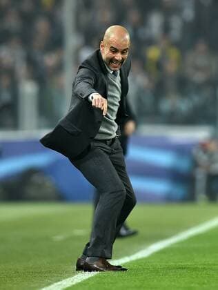 FUSSBALL CHAMPIONS LEAGUE SAISON 2015 2016 ACHTELFINALE HINSPIEL Juventus Turin - FC Bayern Muenchen 23.02.2016 Trainer Pep Guardiola (FC Bayern Muenchen) engagiert an der Seitenlinie 