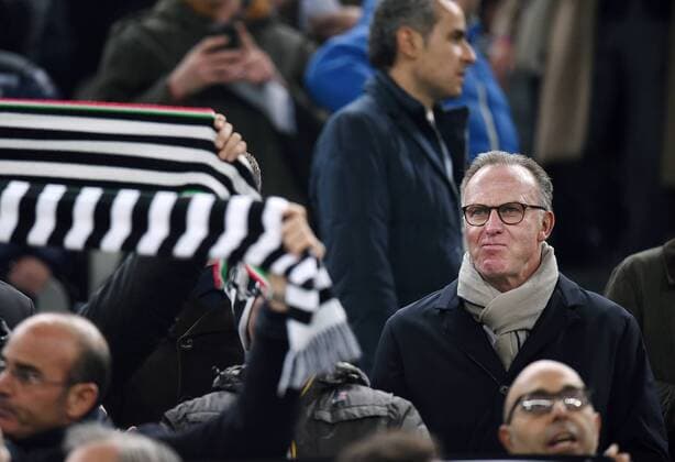 FUSSBALL CHAMPIONS LEAGUE SAISON 2015 2016 ACHTELFINAL HINSPIEL Juventus Turin - FC Bayern Muenchen 23.02.2016 Vorstandsvorsitzender Karl Heinz Rummenigge (Bayern Muenchen) 