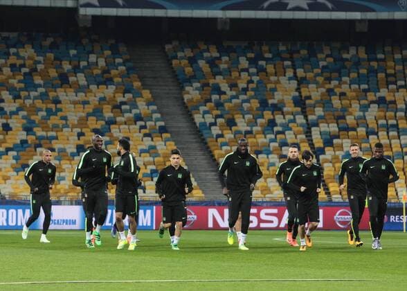 Feb. 23, 2016 - Kiev, Ukraine - The open training of FC Manchester City (Manchester, England) before the match 1 8 finals of the Champions League with FC Dynamo (Kiev, Ukraine) at the NSC Olympic in Kiev. Soccer 2016 - FC Dynamo vs Manchester City - ZUMAp133