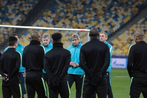 Feb. 23, 2016 - Kiev, Ukraine - The open training of FC Manchester City (Manchester, England) before the match 1 8 finals of the Champions League with FC Dynamo (Kiev, Ukraine) at the NSC Olympic in Kiev. Soccer 2016 - FC Dynamo vs Manchester City - ZUMAp133