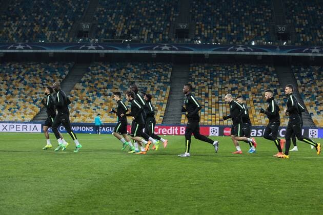 Feb. 23, 2016 - Kiev, Ukraine - The open training of FC Manchester City (Manchester, England) before the match 1 8 finals of the Champions League with FC Dynamo (Kiev, Ukraine) at the NSC Olympic in Kiev. Soccer 2016 - FC Dynamo vs Manchester City - ZUMAp133