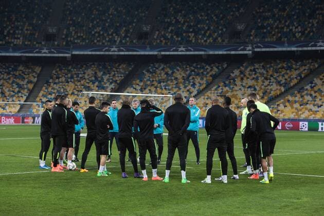 Feb. 23, 2016 - Kiev, Ukraine - The open training of FC Manchester City (Manchester, England) before the match 1 8 finals of the Champions League with FC Dynamo (Kiev, Ukraine) at the NSC Olympic in Kiev. Soccer 2016 - FC Dynamo vs Manchester City - ZUMAp133