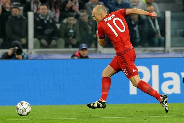 Football - soccer: UEFA Champions League, Juventus Turin - FC Bayern München, arjen robben xHOCHxZWEIx xItalyxPhotoxPressx 