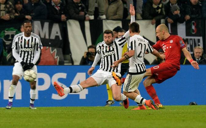 Football - soccer: UEFA Champions League, Juventus Turin - FC Bayern München, arjen robben xHOCHxZWEIx xItalyxPhotoxPressx 