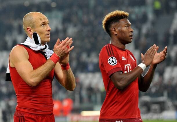 Football - soccer: UEFA Champions League, Juventus Turin - FC Bayern München, Arjen Robben, David Alaba xHOCHxZWEIx xItalyxPhotoxPressx 