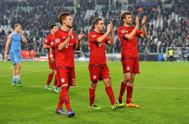Football - soccer: UEFA Champions League, Juventus Turin - FC Bayern München, Joshua Kimmich Philipp Lahm, Thomas Muller xHOCHxZWEIx xItalyxPhotoxPressx 