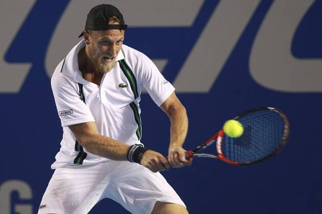 A picture made available on 24 February 2016 shows US Denis Kudla in action against Bulgarian Grigor Dimitrov during their Mexican Open tennis match in Acapulco, Mexico, 23 February 2016. Denis Kudla vs. Grigor Dimitrov !ACHTUNG: NUR REDAKTIONELLE NUTZUNG!  GRA002 20160224-635919047471809514