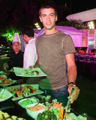 Dubai ATP Tennis Herren Players Party, Borna Coric (CRO),privat, Tennis - Dubai Duty Free Tennis Championships - ATP - - Dubai - - United Arab Emirates - 23 February 2016. Â