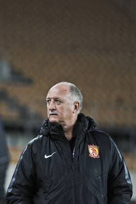 GUANGZHOU, CHINA - FEBRUARY 24: (CHINA OUT) Luiz Felipe Scolari, head coach of Guangzhou Evergrande, looks on during the AFC Champions League Group H match between Guangzhou Evergrande and Pohang Steelers at Tianhe Center on February 24, 2016 in Guangzhou, China.  CFP480113906 