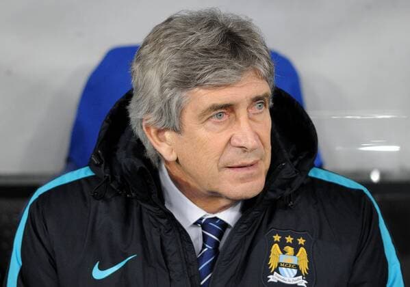 Feb. 24, 2016 - Kiev, Ukraine - Manchester City s head coach Manuel Pellegrini gives instructions to players during a match of the 1 8 finals of the Champions League between Dynamo Kyiv and Manchester City at the Olympic Stadium in Kiev. Ukraine, Wednesday, February 24, 2016. FC Dynamo Kyiv v GNK Dinamo Zagreb - UEFA Champions League  - ZUMAn230