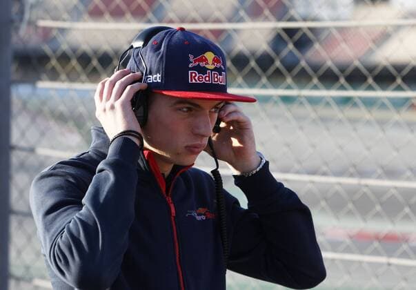 Motorsports: FIA Formula One World Championship WM Weltmeisterschaft 2016, Test in Barcelona, 33 Max Verstappen (NLD, Scuderia Toro Rosso), xHOCHxZWEIx