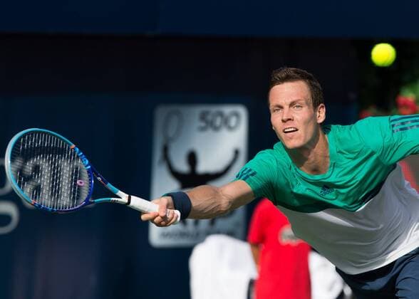 Tomas Berdych (CZE) Tennis - Dubai Duty Free Tennis Championships - ATP Tennis Herren - - Dubai - - United Arab Emirates - 25 February 2016. Â