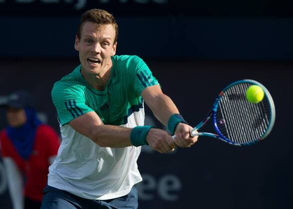Tomas Berdych (CZE) Tennis - Dubai Duty Free Tennis Championships - ATP Tennis Herren - - Dubai - - United Arab Emirates - 25 February 2016. Â
