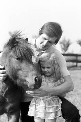 Gerd Wiltfang (BR Deutschland) mit Tochter Yvonne und Pony Blacky