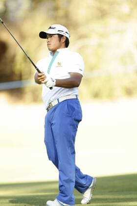 27.02.2016. Perth, Australia. ISPS HANDA Perth International Golf. Thitiphun Chuayprakong (THA) plays his second shot from the fairway to the second hole during day 3. xDavidxWoodleyx  ActionPlus11711512